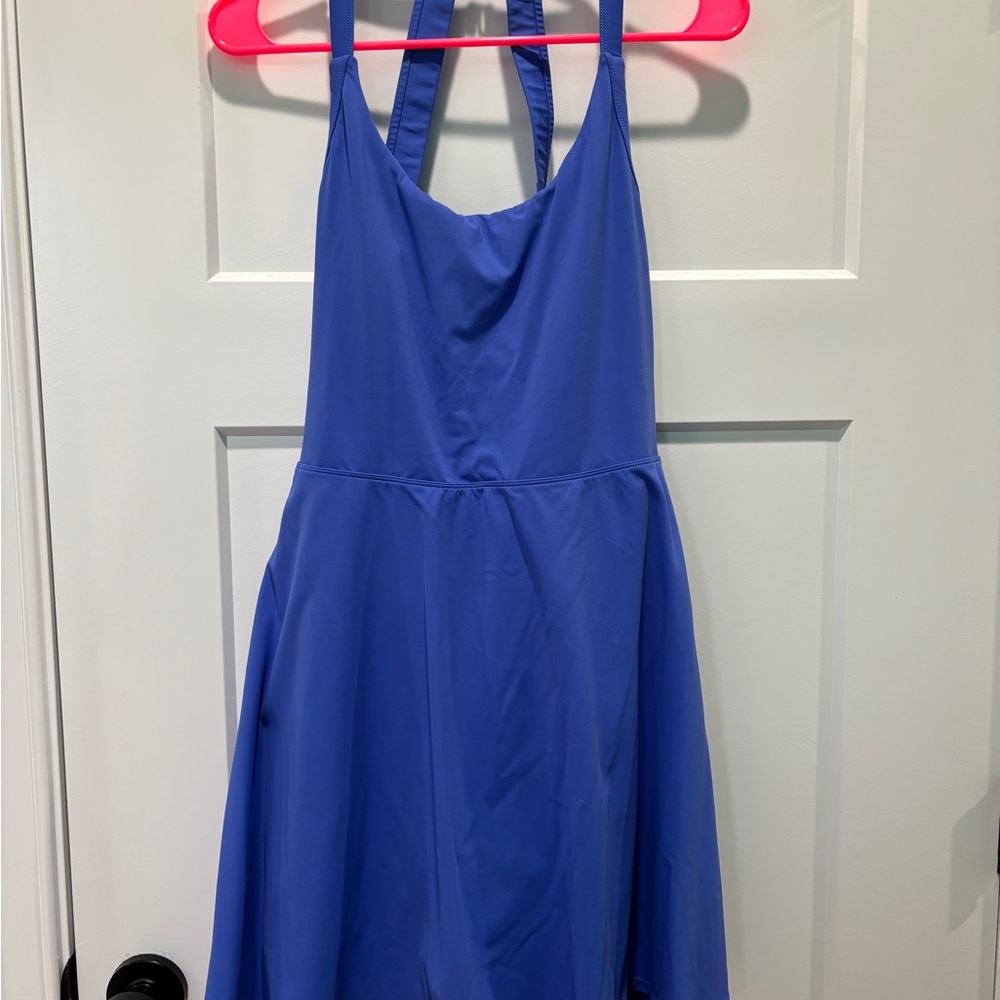 💙 Halara Bright Blue Athletic Dress – Built-In Shorts & Pockets! 💙